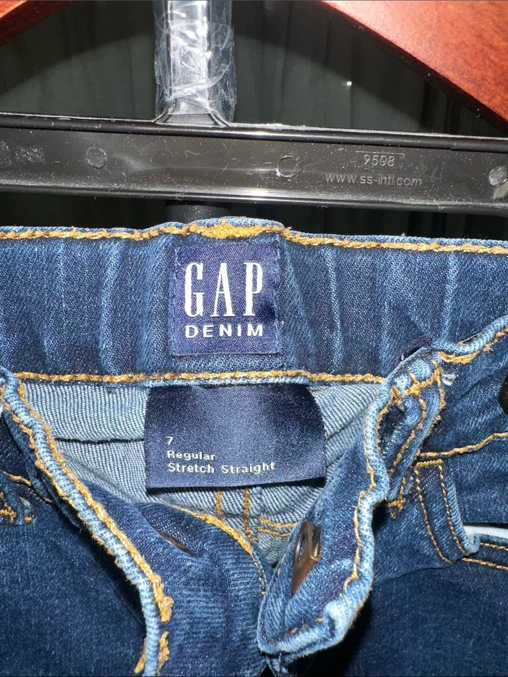 🎉GAP Kids Dark Blue Slim Straight Jeans A204